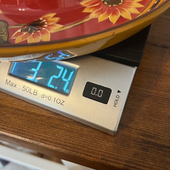 Pier 1 Sunflower Chip and Dip Server 12" Diameter Ceramic Round - Picture 9 of 9